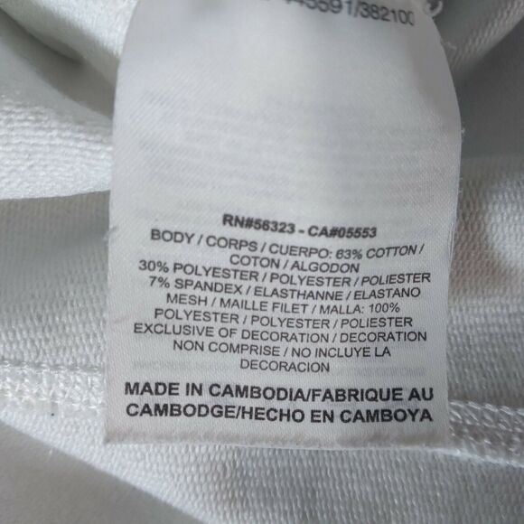 Nike hoodie sweatshirt sweater women's large white gray Dri-FIT long sleeve Flaw - Picture 11 of 11